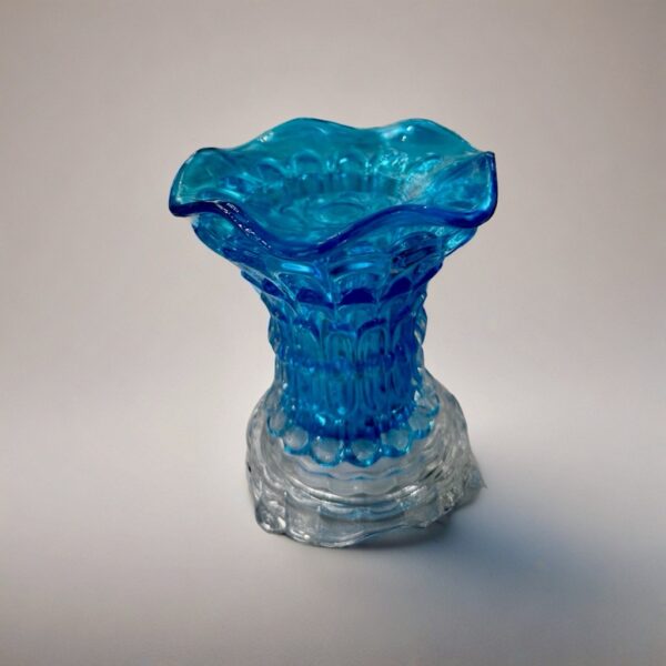 Prestige Scents Lapis Blue Aroma Lamp alt="Lapis Blue dimmable glass aroma lamp for fragrance oils – deep blue plug-in electric oil burner with dimmable settings and soft glow"