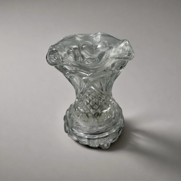 Prestige Scents Crystal Frost Aroma Lamp alt="Crystal Frost dimmable glass aroma lamp for fragrance oils – clear glass plug-in aroma diffuser with adjustable heat and light intensity"